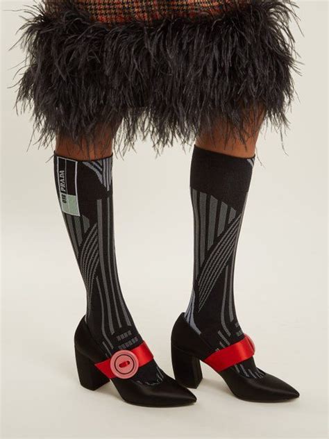 prada socks online|Prada knee high socks.